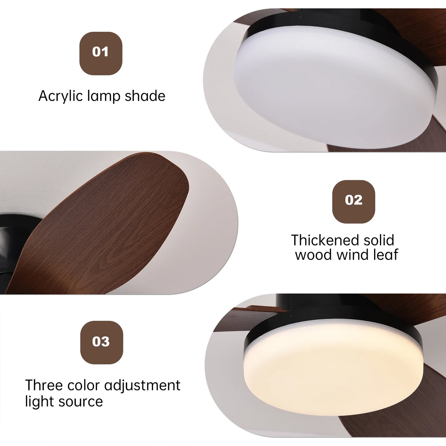 Ceiling fan with light casa inteligente socket fan light ventilatore da soffitto con luce de techo con luz silenciosos led cold