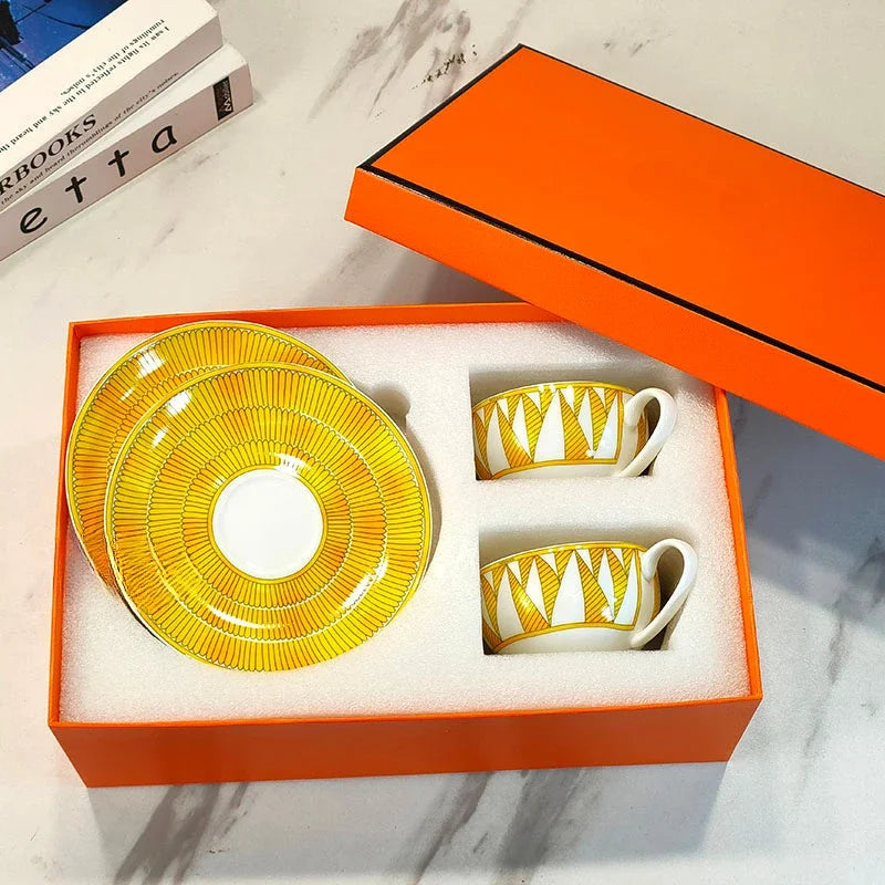 Sunshine Elegance – European Porcelain Gift Set