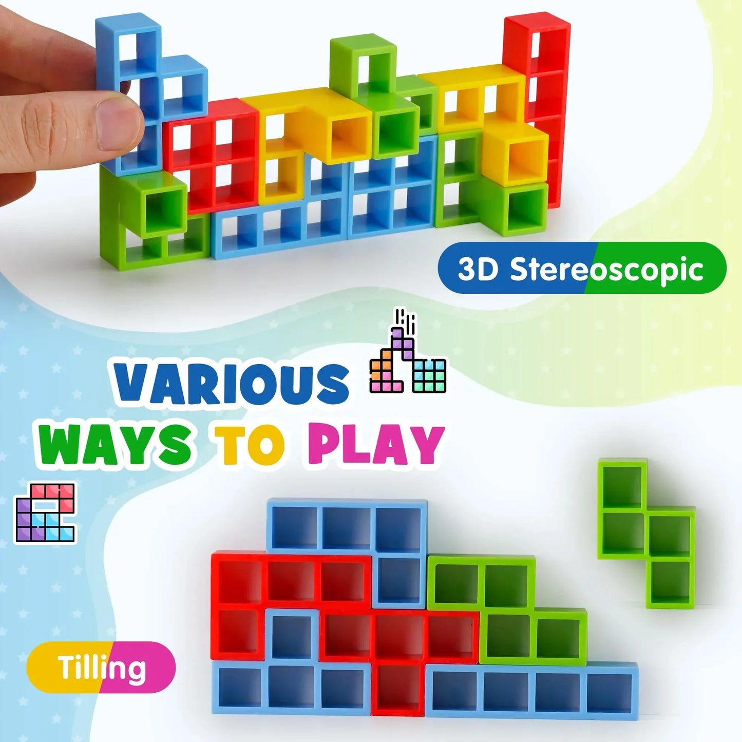 Tetra Tower Sensory Toy – Improve Focus, Coordination & Calm