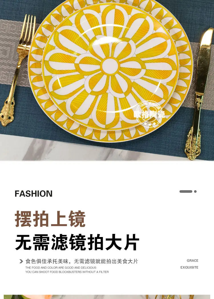 Sunshine Elegance – European Porcelain Gift Set