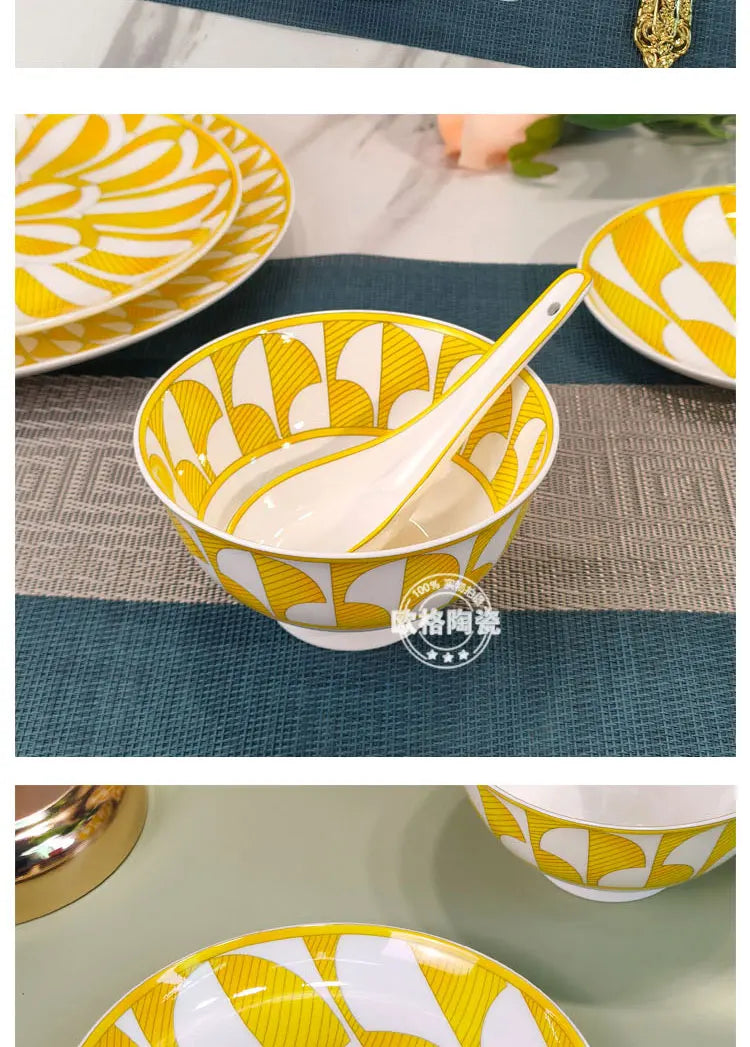 Sunshine Elegance – European Porcelain Gift Set