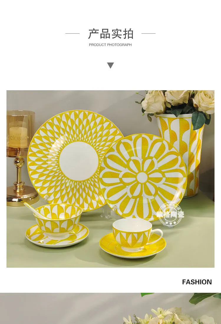 Sunshine Elegance – European Porcelain Gift Set