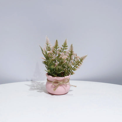 Rosé Serenity – Decorative Mini Plant for Home & Office