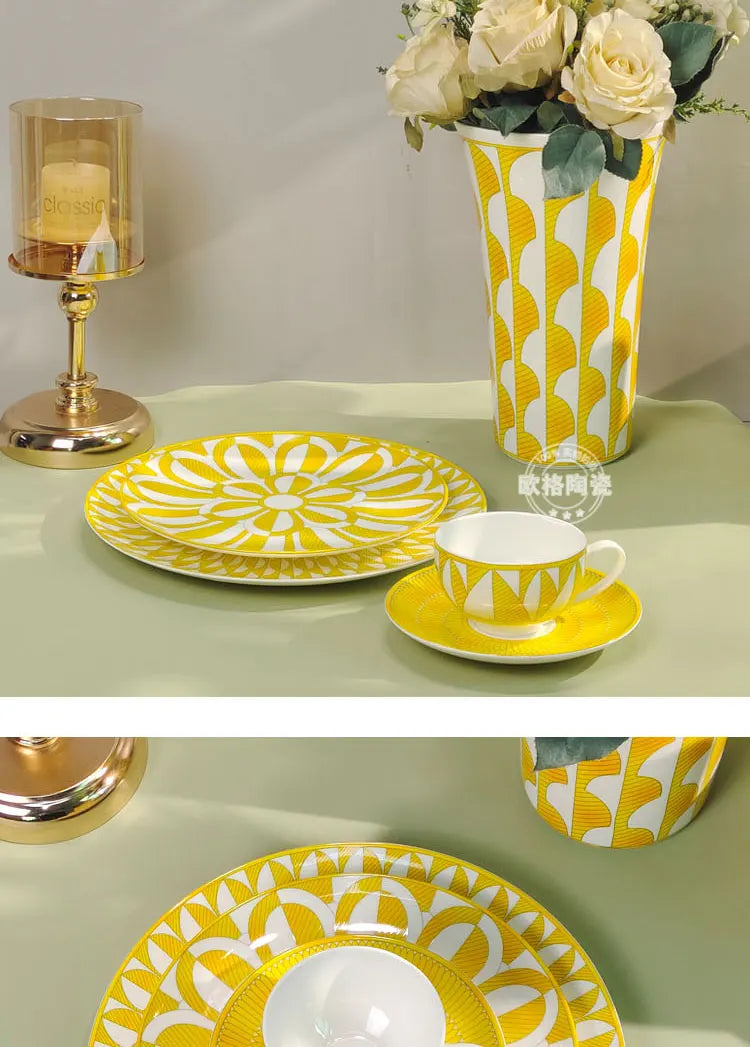Sunshine Elegance – European Porcelain Gift Set