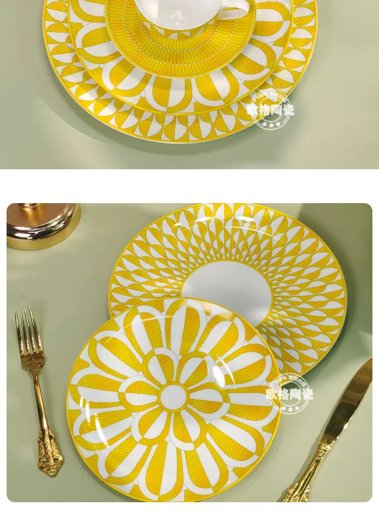 Sunshine Elegance – European Porcelain Gift Set