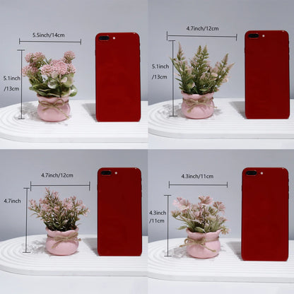 Rosé Serenity – Decorative Mini Plant for Home & Office