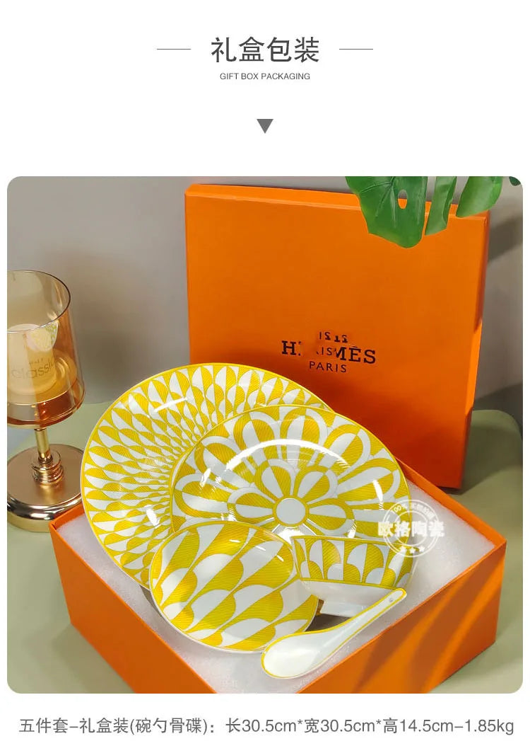 Sunshine Elegance – European Porcelain Gift Set
