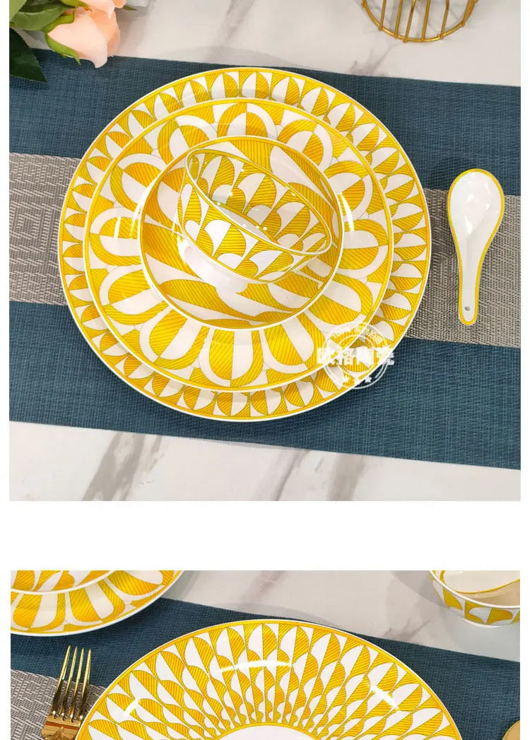 Sunshine Elegance – European Porcelain Gift Set