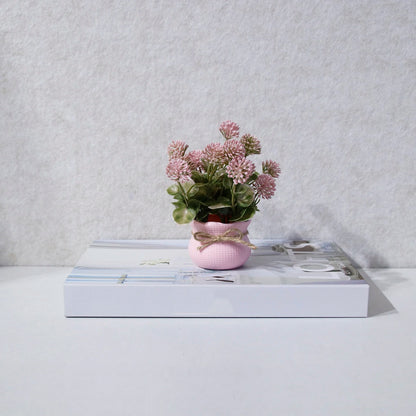 Rosé Serenity – Decorative Mini Plant for Home & Office