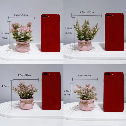 Rosé Serenity – Decorative Mini Plant for Home & Office