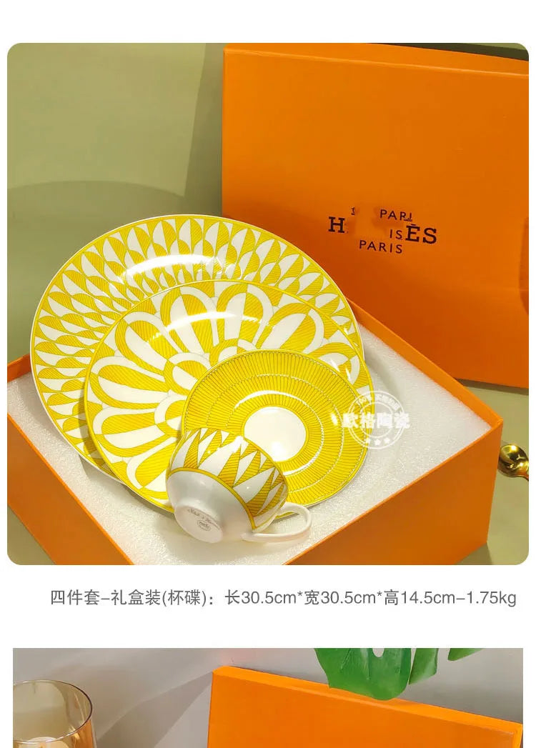 Sunshine Elegance – European Porcelain Gift Set