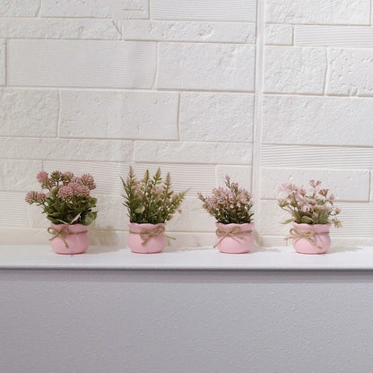 Rosé Serenity – Decorative Mini Plant for Home & Office