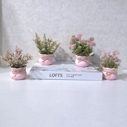 Rosé Serenity – Decorative Mini Plant for Home & Office